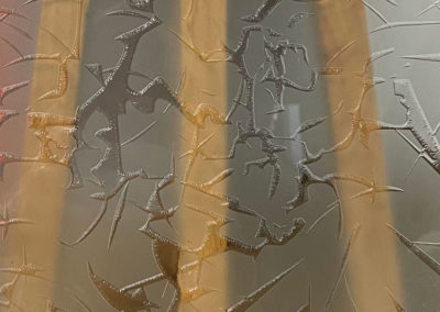 Verre déco Ice pattern mat